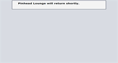 Desktop Screenshot of pinheadlounge.com
